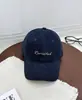 Boné de Baseball Simples Lavável de Algodão Bordado à Mão Estilo Coreano Feminino Letra Revisada Aba Macia Proteção Solar Chapéu Bico de Pato