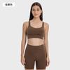 Conjunto de Shorts de Yoga para Mulheres, Sutiã Esportivo à Prova de Impacto e Anti-Queda com Costas Cruzadas, Shorts de Ciclismo e Fitness para Levantar o Bumbum e Definir a Barriga para Mulheres