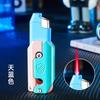 Encendedor de cuchillo de rábano FT822, retráctil, inflable, de descompresión, a prueba de viento, con llama roja, creativo y de alta apariencia.