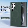 Adecuado para Samsung S26Plus Funda Transpirable para Teléfono Móvil con Disipación de Calor Agujeros de Panal S25Ultra Succión Magnética S24 Funda Protectora Anti-Caídas