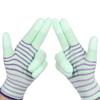 Guantes con Recubrimiento de Pegamento Son Transpirables para Hombres y Mujeres, a Prueba de Polvo y Resistentes al Desgaste para el Trabajo, Guantes de Protección Laboral de Palma Rayada Antiestáticos Universales