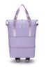 Nueva bolsa de viaje romboidal, bolsa de almacenamiento próxima a producir, bolsa de equipaje expandible con separación en seco y húmedo con ruedas universales, bolsa de fitness de gran capacidad.