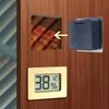 Termómetro e Higrómetro Digital Especial para Humidor Rectangular, Accesorios para Humidor de Piano, Empotrable para Uso Doméstico, Interruptor Cf