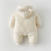 Roupas macacão para bebê recém-nascido outono/inverno jaqueta acolchoada de algodão para bebê inverno jaqueta acolchoada de algodão para sair roupas estilo estrangeiro
