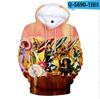 Sudadera con capucha y estampado 3D de Anime japonés Hui Oak de Amazon, nueva sudadera con capucha para hombre y mujer, para niños, otoño, 2021