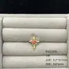 Aretes Hélice Acero Inoxidable 316L Colección Oro 14K Aretes Rojos Garnet Aptos para Dormir Joyería para Agujeros de Oreja No Extraíble Joyería para Piercings
