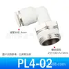 Yadeke APL8-02 plugue rápido pneumático PL8-01 Branco PL10-03 junta angular de rosca externa SPL6-G01