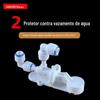 Protetor de prevenção de vazamento de água doméstico 2 pontos plugue protetor de vazamento cortar interruptor de fonte de água com expansão de algodão