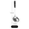 Atacado de Utensílios de Cozinha: Espátula de Cozinha Doméstica Pérola Negra com Três Pontas, Colher de Mingau de Aço Inoxidável, Escumadeira, Espátula Escumadeira, Atacado do Fabricante
