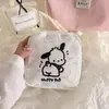 Pintura al Óleo KT Dibujos Animados Bolsa de Almacenamiento Menstrual de Gran Capacidad Bolsa para la Regla Niñas Pequeña Portátil Linda Femenina Cuero
