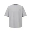 Camiseta de manga corta con estampado de letras, simple y versátil, holgada y casual, camiseta de verano para hombre con cuello redondo y manga corta, estilo urbano moderno