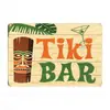 Tikibar Fiesta Hawaiana Retro Pintura de Lata Letrero de Lata Pared Garaje Cafetería Bar Pintura Decorativa