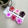 Clipes de Cabelo Coloridos de Flor de Plumeria de 4cm Mais Vendidos na Europa e América, Grampos de Cabelo Florais Transfronteiriços, Acessórios de Cabelo da Moda para Festas na Parte de Trás da Cabeça