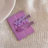 Paquete de 2 Pasadores de Pelo Cuadros de Jugo Uva Sandía Lindos Pinzas Cosméticas Pasador Sin Costuras Accesorios para el Cabello Pinza de Brillo para Flequillo