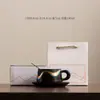 Taza y Platillo para Café Latte Transfronterizo, Taza de Cerámica con Color Bajo Esmalte, Taza de Agua Hecha a Mano, Regalo para Eventos Corporativos y Aperturas de Negocios