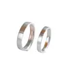 Personalidad Producto de Plata Plata Pura 999.9 Plata Lisa Carácter de Bendición Todo Sale Bien Anillos de Pareja Modernos Sencillos Adecuados para Hombres y Mujeres