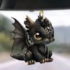 Colgante decorativo de acrílico con diseño de dragón para espejo retrovisor de coche, llavero decorativo para árbol de Navidad