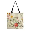 Bolso de hombro con estampado de flores al por mayor de fábrica plegable versátil gran capacidad Bolso de mano portátil para mujer para salir