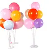 Soporte de exhibición flotante para mesa de globos, diseño de ambiente para lugar de fiesta de bodas, base flotante para mesa, soporte de poste desmontable