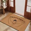Felpudo simple de coco artificial para entrada, resistente a la suciedad, duradero, fácil de limpiar, antideslizante, felpudo para puerta de casa