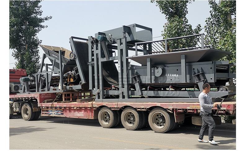 无轴滚筒筛沙机