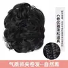 Moño con horquilla para cabello corto y rizado, moño con pinza, lazo esponjoso