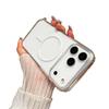 Adecuado para Funda de Teléfono Móvil Iphone17Promax Apple 16 Transparencia Alta Círculo Fino Succión Magnética 15 Ultra-Delgada Anti-Caídas Carcasa Dura de PC 14