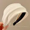 Diadema retro de corona alta para mujer, simple y elegante, diadema de ala ancha que no estrangula el cabello, accesorio para el cabello de moda estilo coreano