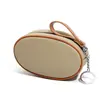 Nuevo Estilo Billetera para Monedas de Cuero Genuino Mini Bolso Piel de Vaca de Primera Capa Colorido de Moda Llavero Almacenamiento Cremallera Cartera Pequeña para Mujeres