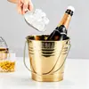Cubo de Hielo Creativo de Acero Inoxidable para Bares, Ktvs, Sake, Cerveza, Hotel, Popular en Línea, Cubo para Cubitos de Hielo de Uso Doméstico, Cubo para Snacks