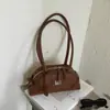 Bolsa Feminina Texturizada Cor Lisa Qualidade 2026 Grande Capacidade Novo Estilo Primavera Grande Capacidade Passeio Deslocamento Trabalho Ombro Único Bolsa de Axila