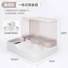 Tigela de Ração para Animais de Estimação, Tigela para Gatos, Tigela Dupla, Alimentador de Gatos, Dispensador Automático de Água, Tigela de Aço Inoxidável Integrada para Ração de Cachorros Atacado