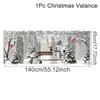 Cortinas Navideñas Nuevas Transfronterizas 2026 para Dormitorio y Sala de Estar, Tela Colgante Decorativa Impresa Digitalmente, Tela de Fondo para Decoración Festiva
