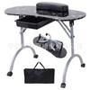 Mesa de uñas portátil multiusos plegable al por mayor tablero de densidad MDF mesa de uñas mesa de belleza para manicura aspiradora de uñas