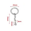 Llavero de Acero Inoxidable, Colgante de Llavero Engrosado y Endurecido, Accesorios para Llaveros DIY Hechos a Mano