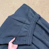 ¡SOL! Súper cómodos~Pantalones suaves de felpa gris oscuro con cordón para mujer, invierno 2026, holgados, casuales, engrosados, de pierna ancha