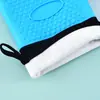 Guantes de Silicona Antiescaldaduras con Logo Personalizado, Guantes Domésticos Acolchados de Cinco Dedos para Barbacoa y Horneado, Guantes de Cocina para Horno con Aislamiento Térmico