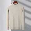 Suéter Básico para Hombre 2026, Cuello Semi Alto, Forro Polar, Engrosado, Casual, Versátil, Tejido Base, Para Hombre, Ropa para Papá