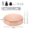Lustre Personalizado Arandela Iluminação de Corredor Placa de Teto de Entrada Placa de Borda Reta Placa Suspensa Redonda Base de Bandeja com Ventosa Galvanizada