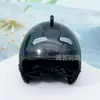 Casco de pato de viento roto accesorios de libélula de bambú fábrica directa decoración para montar en coche eléctrico el casco de pato amarillo tiembla lo mismo
