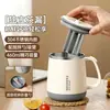 Taza de acero inoxidable para uso doméstico, doble capa anti-quemaduras, taza de oficina con cuchara y colador de té, taza de café, taza de dormitorio