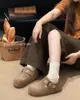 Zapatos Birkenstock Mollykiki Retro de Terciopelo para Mujer con Plataforma Interna 2025 Nuevo Estilo Versátil Nómada Zapatos Bordados con Cuentas