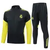 2526 Conjunto de Chaqueta Real Madrid Uniforme de Partido Manga Larga Napoli Conjunto para Adulto Otoño Invierno Chaqueta Jersey Uniforme de Partido
