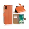 Funda tipo cartera con soporte para tarjetas antirrobo de piel de vaca de primera capa, cubierta completa de cuero universal para la serie GalaxyS22S23