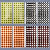 Etiquetas Adesivas Digitais Redondas Coloridas Numeradas de 1 a 100 para Crachás de Trabalho, Roupas, Sapatos, Adesivos Numéricos Coloridos à Prova d'Água