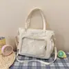 Bolso de hombro grande de moda estilo coreano y japonés para niñas, adecuado para que las estudiantes lo usen como mochila escolar o bolso de mano, con un diseño transparente y una correa de doble hombro