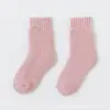 Meias de lã infantil uma geração de meias grossas quentes de outono e inverno para meninos e meninas com forro de lã para crianças no atacado inverno