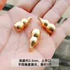 Llavero con colgante de calabaza de cobre auténtico de la Torre Wenchang, accesorio de regalo con cepillo y llavero con colgante de calabaza de latón.
