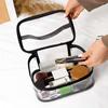 Bolsa de cosméticos al por mayor de fábrica para mujer, bolsa de almacenamiento de cosméticos de gran capacidad para viaje, bolsa de PVC transparente estilo ins