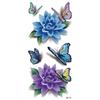 Calcomanías de Tatuaje de Rosa Tridimensional 3D Douyin Celebridad de Internet Impresión a Color Calcomanías de Tatuaje Mariposa Flor Calcomanías de Tatuaje Impermeables
